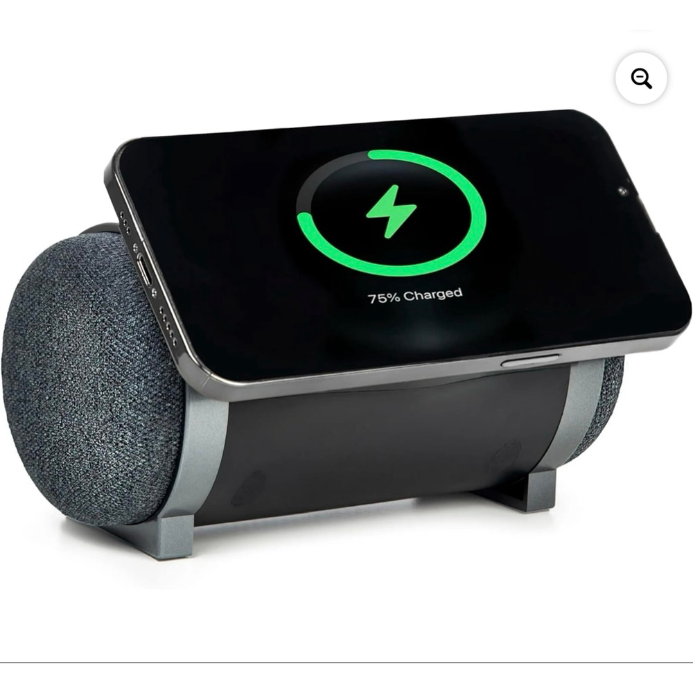 TYLT Magboom Speaker Bluetooth + MagSafe Wireless Charger One Size Black Gray